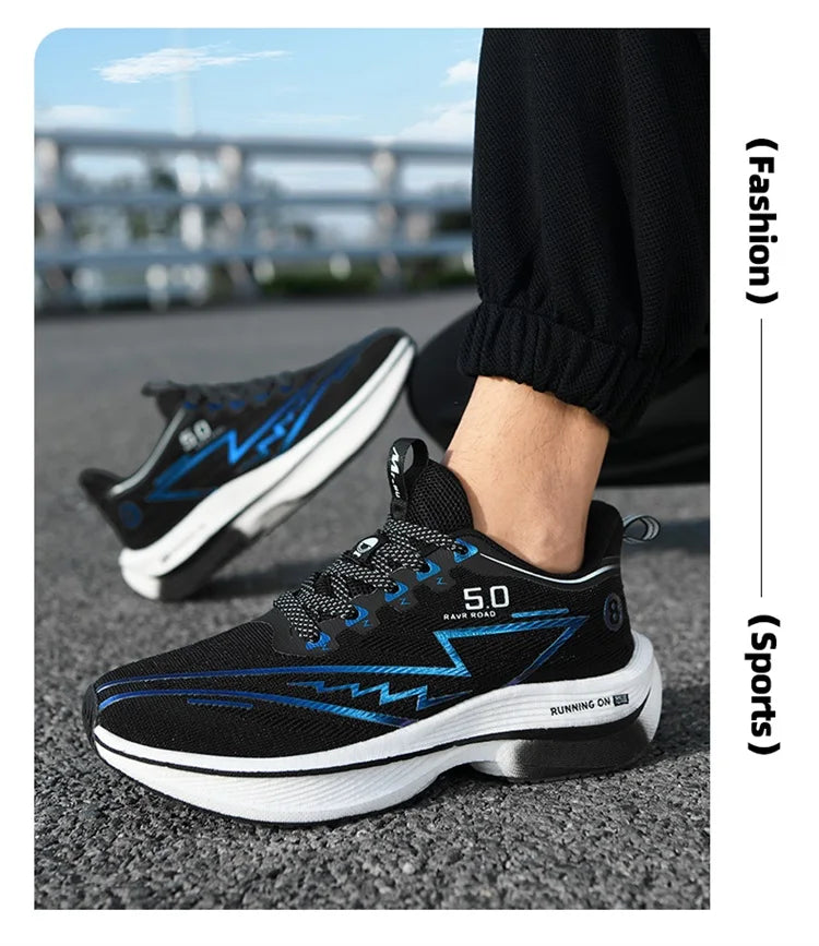New Men's Sneakers Racing Carbon Plate Sports Running Shoes Light Anti-Slip Professional Track Field Training Shoes Tennis Shoes