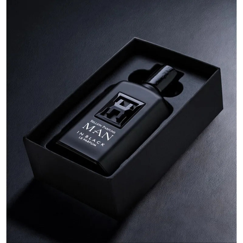 Men's Hero King Classic Black Perfume 100ml Spicy Oriental Floral Fragrance with Leather Tobacco & Rum – Long-Lasting Scent