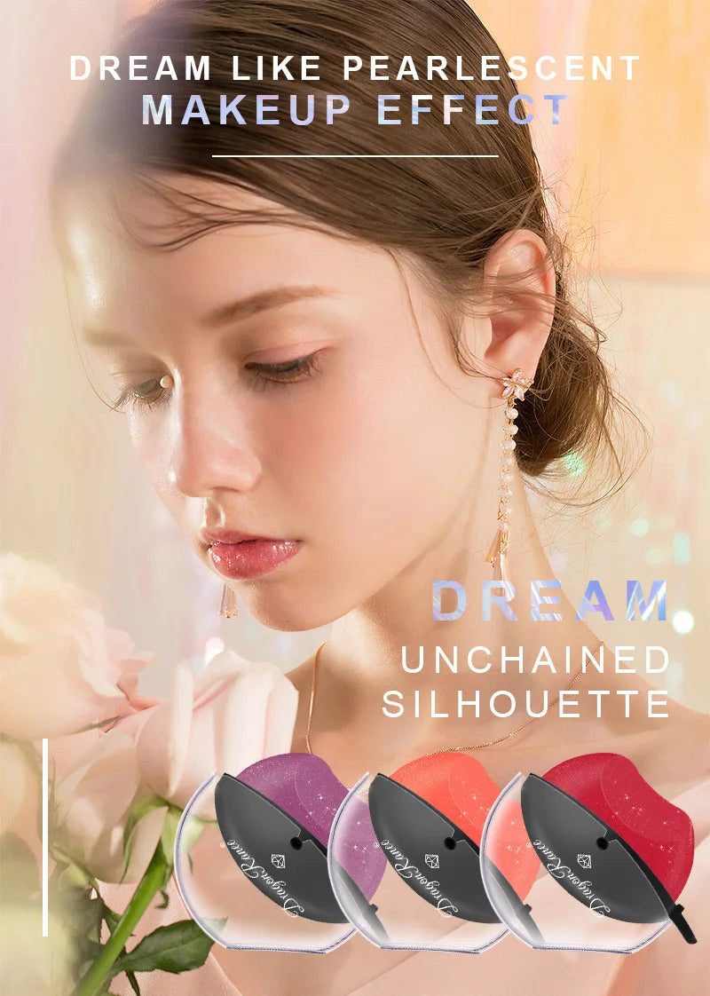 Pearlescent Lipstick Lazy Lip Shape Pearlescent Fine Glitter Lipstick Not Easy to Fade Temperature Change Moisturizing Discoloration Lazy Lipstick Makeup Performance with Glitter Lipstick