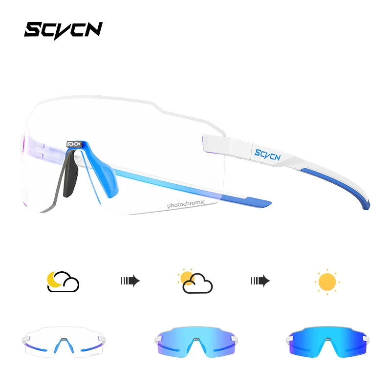 SCVCN New Outdoor Cycling Sunglasses MTB Glasses Bike Cycling UV400 Eyewear Men Women Bicycle Mountain Sports Running Eyewear