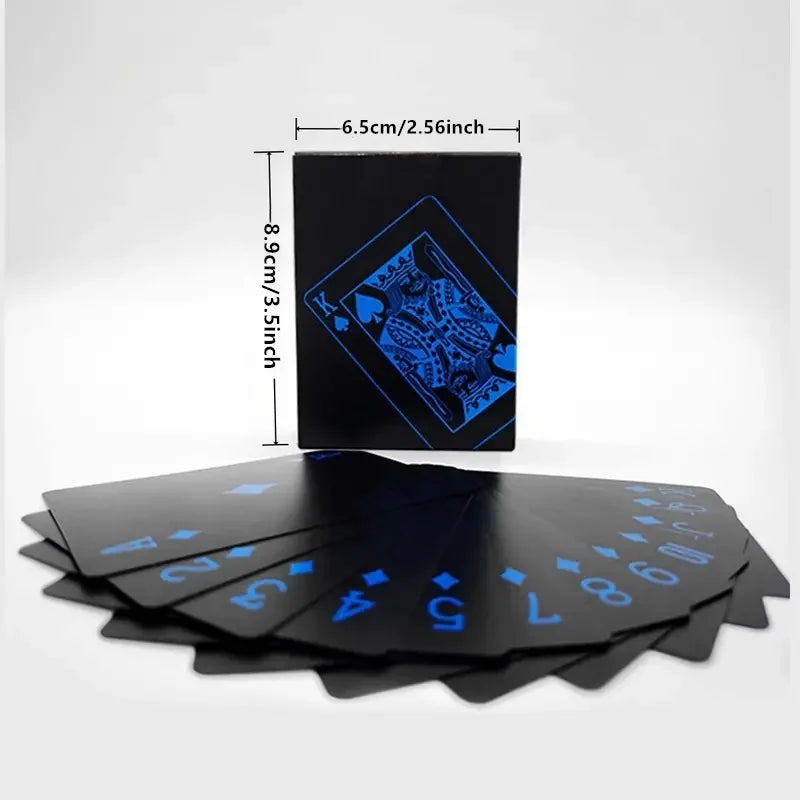 Waterproof PVC Illusionist Poker Cards - Durable & Aesthetically Enhanced Design - Perfect for Game Nights, Parties & Family Fun