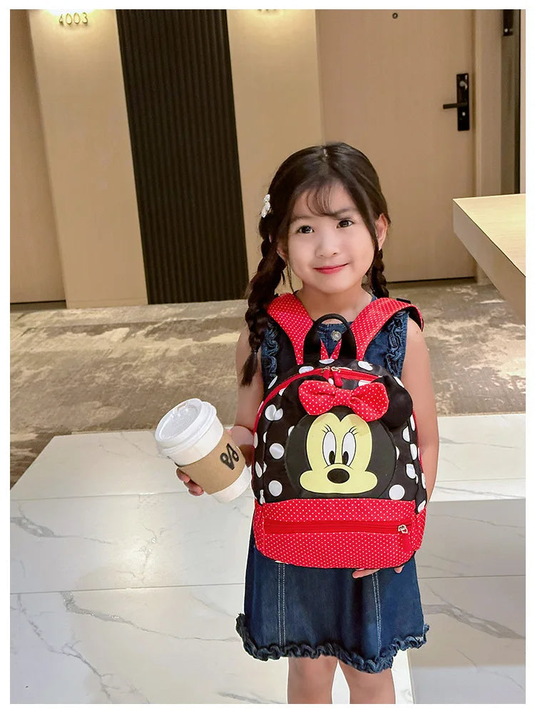 Cartoon Backpack For Baby Boys Girls Minnie Mickey Mouse Children Lovely Schoolbag Kindergarten Schoolbag Kids Gift
