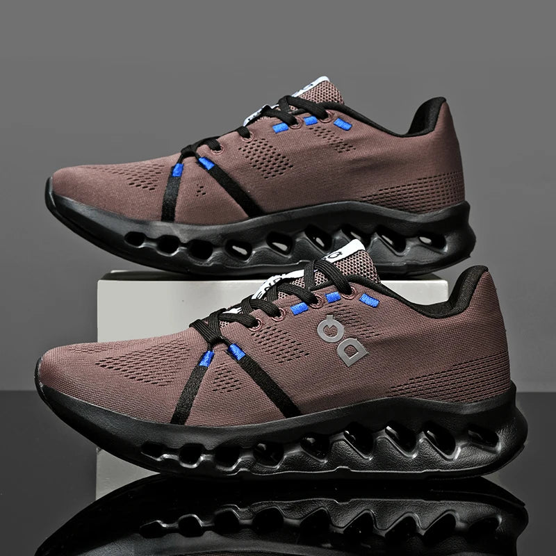 New Running Shoes Men Mesh Lightweight Flat Outdoor Gym Jogging Shoes Comfortable Original Tennis Shoes Cushioning Sneakers Man
