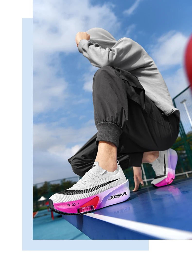 Running Shoes Speciality Air cushion Marathon Men Sports Breathable Lightweight Women's Comfortable Athletic Nonskid Sneakers