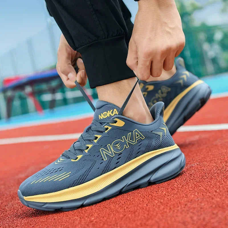Marathon Sports Running Shoes Men Breathable Lightweight Sneakers Comfortable Athletic Nonskid Leisure Outdoor Sneakers for Men