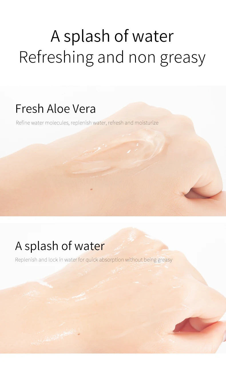 FONCE Organic Pure Aloe Vera Gel 300g Moisturizing Cream Sunburn Aloe Gel Natural Safe Sleeping Mask Soothing Lotion