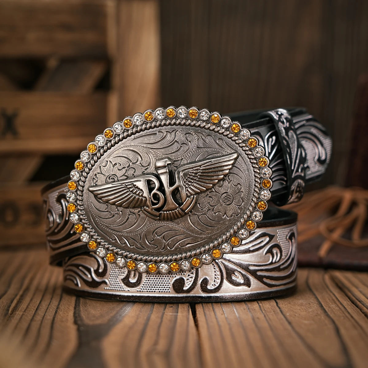 Vintage and fashion collision! PU leather alloy buckle waistband, for both men and women, to create a personalized western style
