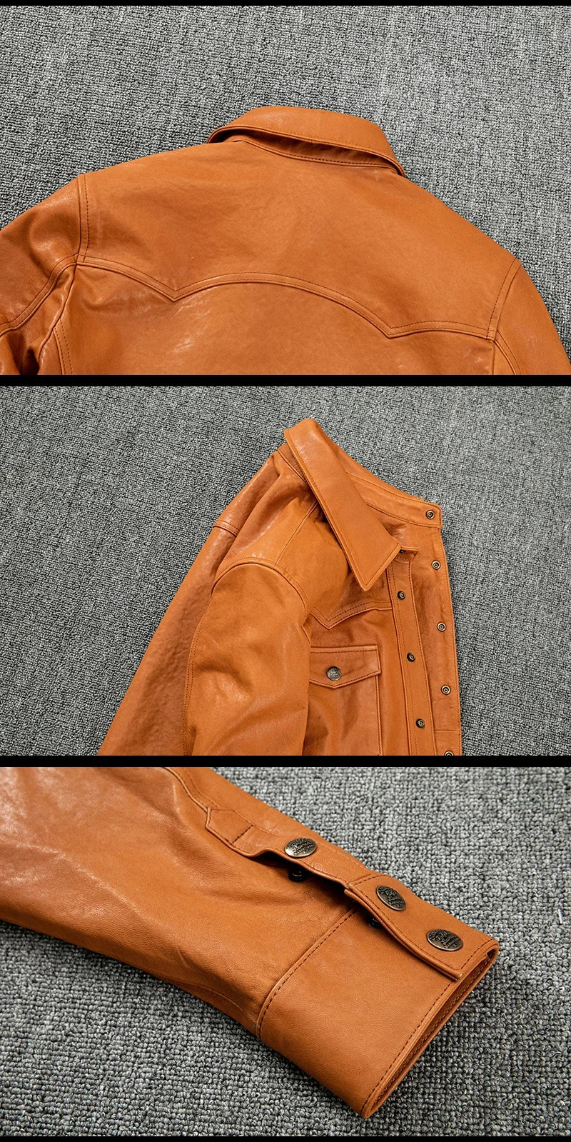 Men's Korean Style Sheepskin Leather Jacket – Slim Fit Casual Short Coat
