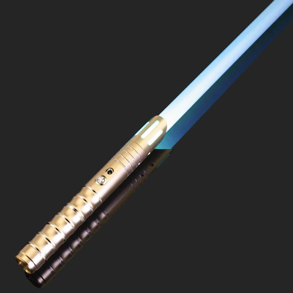 سيف ضوئي معدني RGB، مبارزة، تأرجح سلس، سيف ليزر، Sabre De Luz، 16 لونًا متغيرًا، 16 صوتًا، سلاح FOC Rave، لعبة وامضة