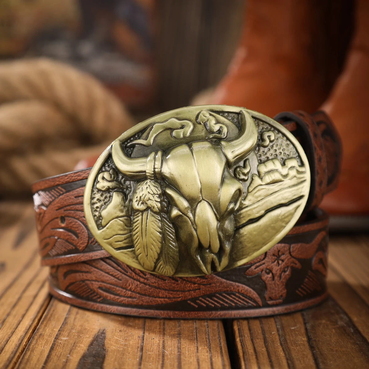Vintage and fashion collision! PU leather alloy buckle waistband, for both men and women, to create a personalized western styl