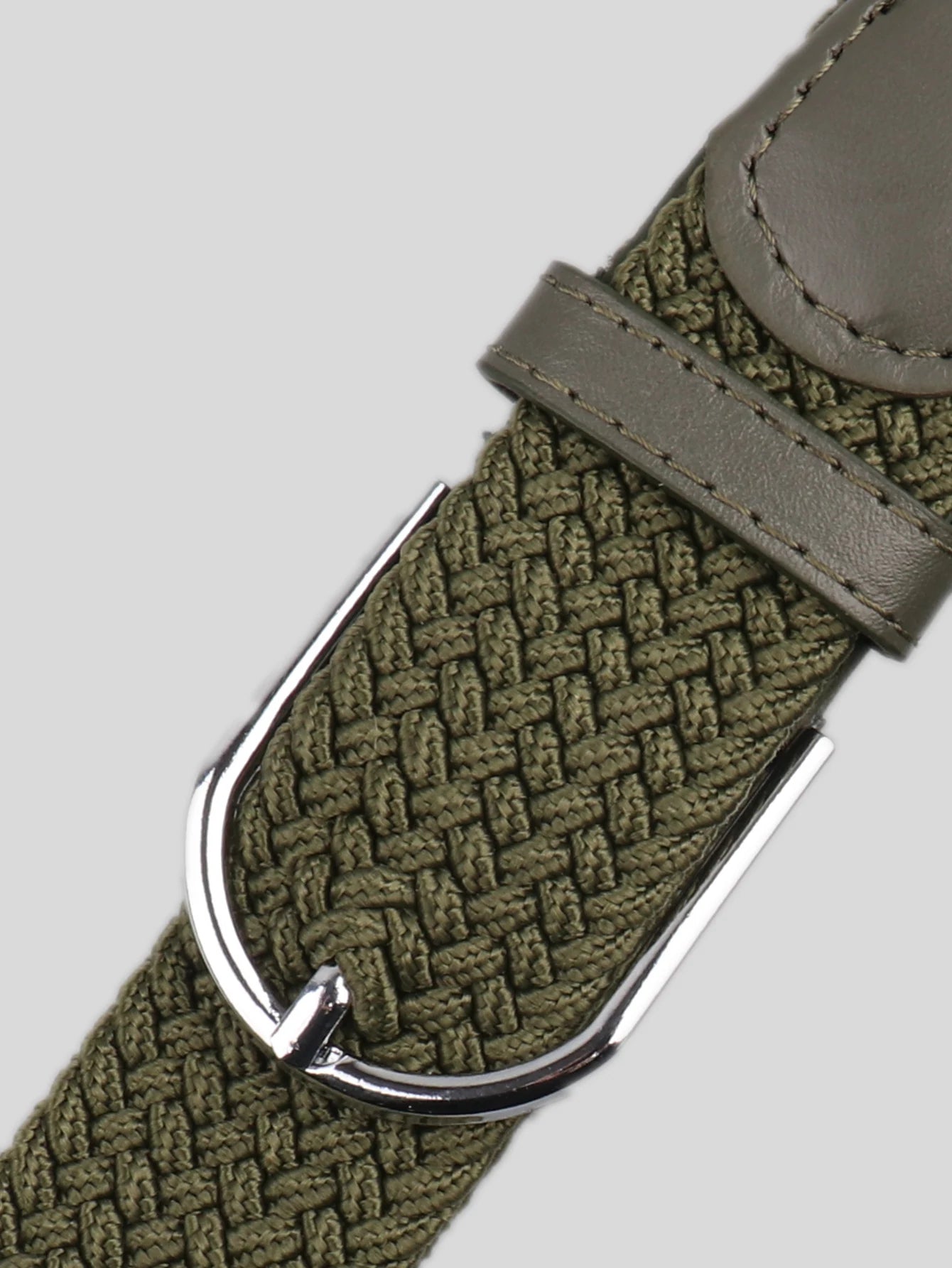 Stretch Canvas Leather Belts for Men Female Casual Knitted Woven Military Tactical Strap Male Elastic Belt for Pants Jeans