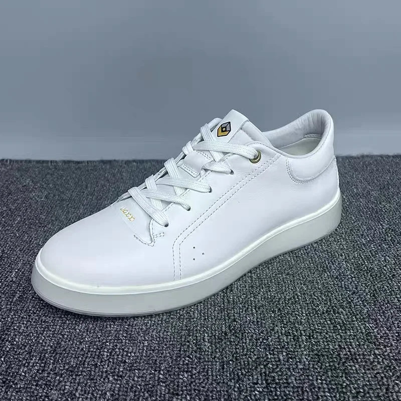 Fashion Genuine Leather Men Sneakers Breathable Comfort Classic Casual Shoes Mens Outdoor Walking Shoes Couple Footwear