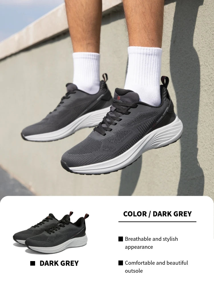Baasploa Men Running Shoes 2025 Fashion Outdoor Lightweight Non-slip Sneakers Male Mesh Breathable Sports Shoes Wear Resistant