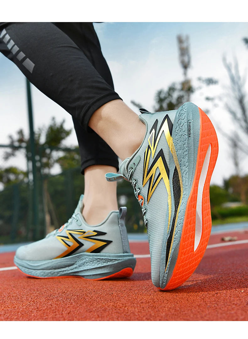 Carbon Plate Marathon Men Sports Running Shoes Air Cushion Lightweight Women Athletic Gym Sneakers Hiking Jogging Footwear