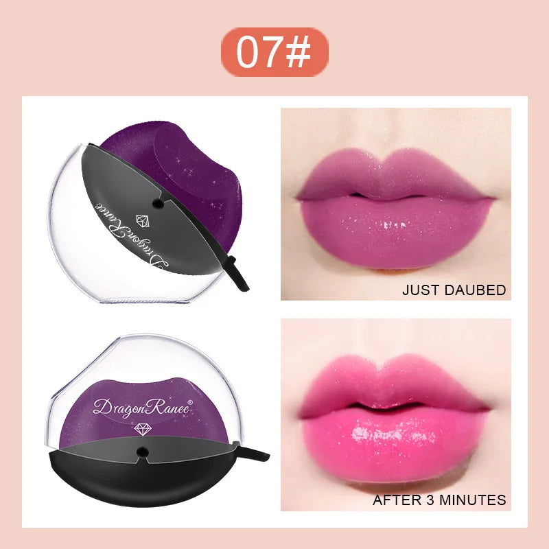 Pearlescent Lipstick Lazy Lip Shape Pearlescent Fine Glitter Lipstick Not Easy to Fade Temperature Change Moisturizing Discoloration Lazy Lipstick Makeup Performance with Glitter Lipstick