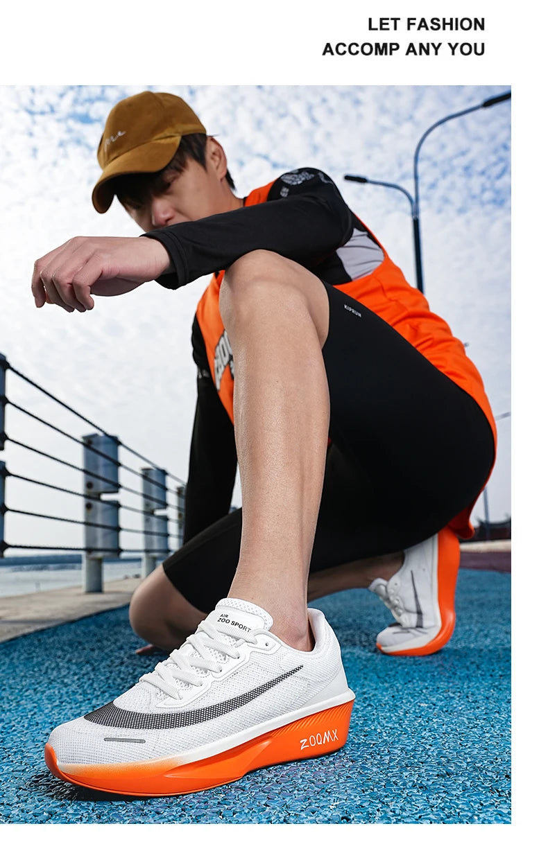 Men Running Shoes Marathon Breathable Outdoor Sports Shoes Lightweight Sneakers Comfortable Athletic Training Footwear Size47