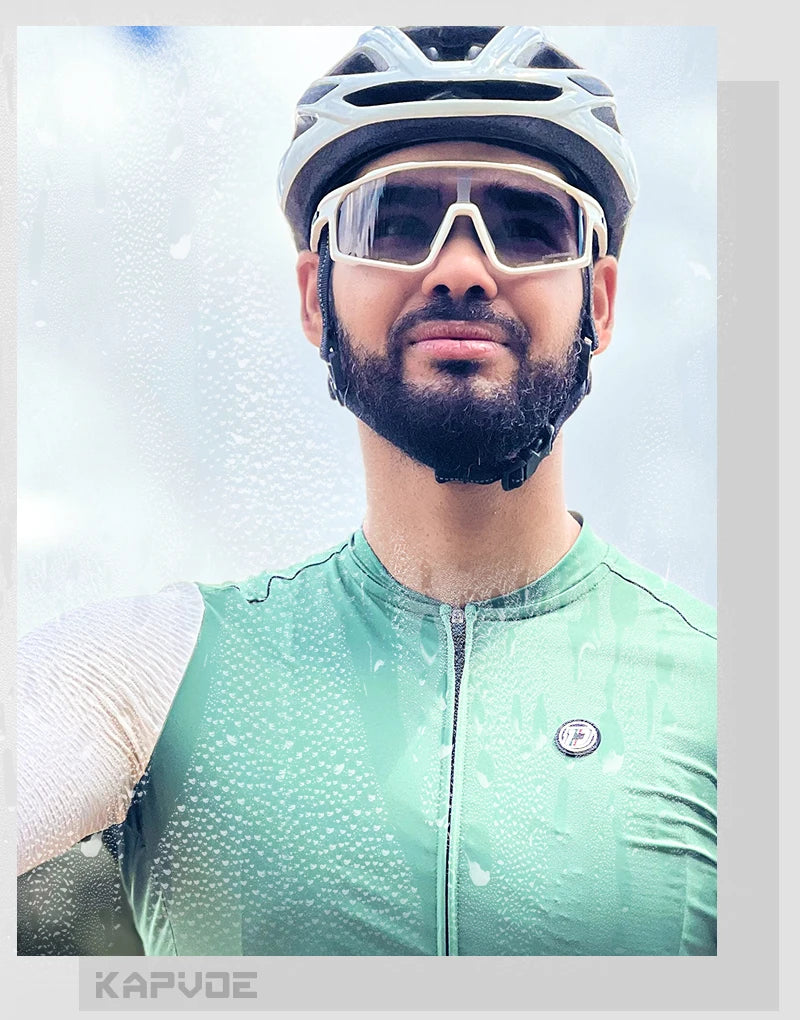 Kapvoe Outdoor Photochromic Sunglasses Anti-fog Cycling Glasses Bike Bicycle Men Women Sports Hiking MTB UV400 Anti-fog Goggles