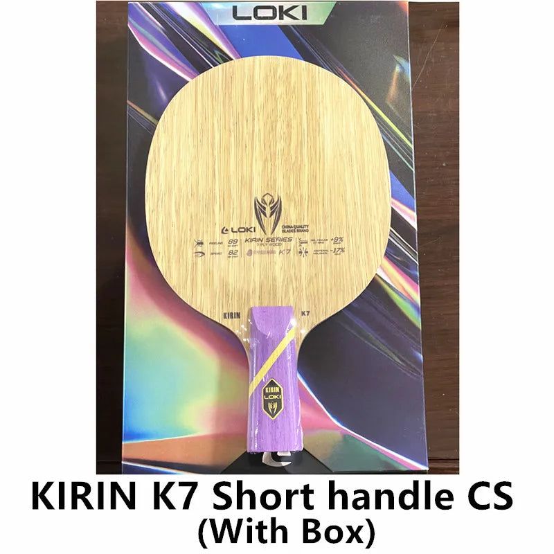 LOKI KIRIN K9 K10 K11 Professional Carbon Fiber OFF+ K7 Pure Wood Table Tennis Blade Original LOKI Ping Pong Blade Bat