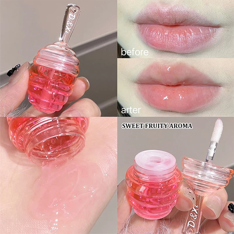 Honeypot lip oil set box Moisturizing hydrating layer mist lipstick all match lip moisturizing lip toot lip gloss parity