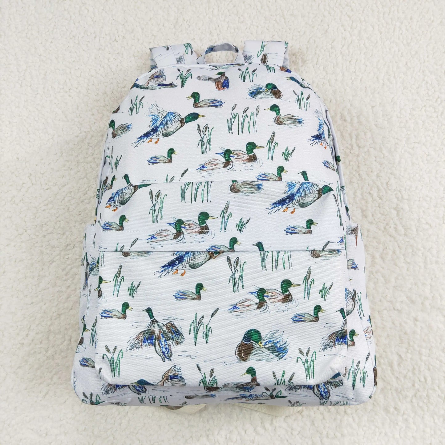 Wholesale Baby Boy Girl Backpack Army Green Camo Duck Print Daypack Toddler Children Outdoor Portable Kids Boutique School Bag