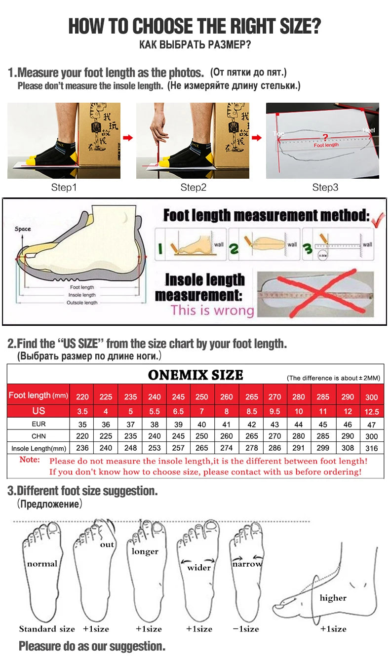 ONEMIX 2025 New Sneakers Buffer Running Shoes Heavyweight Runners Men Non-slip Breathable Lightweight Outdoor Sport Shoes