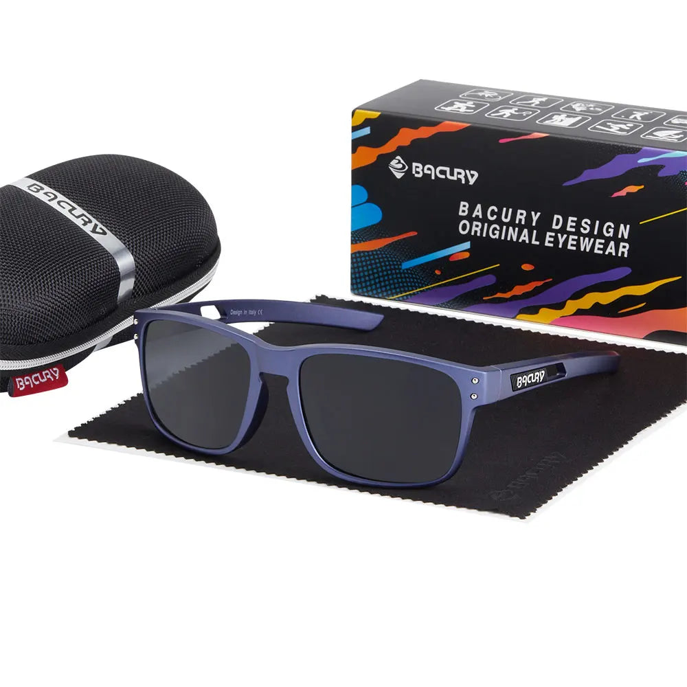 BACURY Fashion Sports Sunglasses for Men High Quality TR-90 Ultra Light Comfortable Frame for Women Outdoor Activity Sunglasses