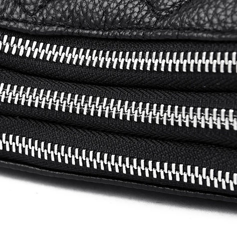 2024 New Women's Shoulder Bag 100% Genuine Leather Female Crossbody Bags Girl Tote Bolsas Three Layer Large Capacity Wallet Sac