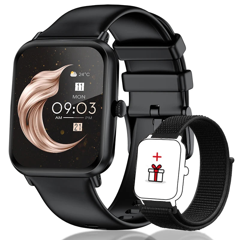 LIGE Fashion 1.83”HD Women Smart Watch Sports Fitness Watch Health Monitoring Digital Men Waterproof Smartwatch Ladies Bracelet