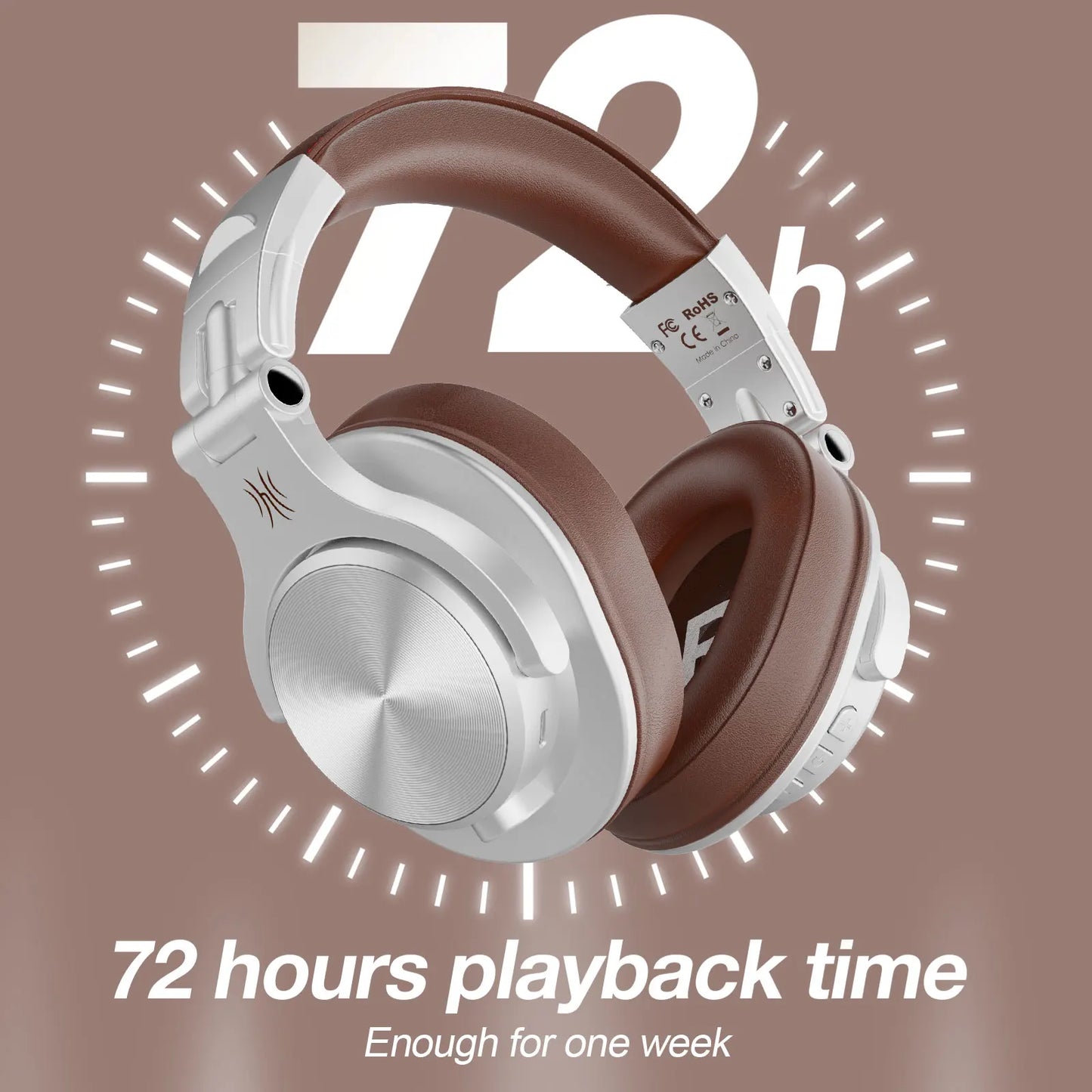 Oneodio A70 Fusion Wired + Wireless Bluetooth 5.2 Headphones For Phone With Mic Over Ear Studio DJ Headphone Recording Headset