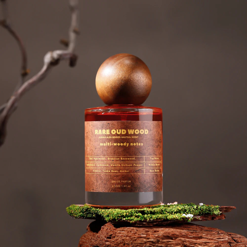 Rare Oud Eau de Parfum - Woody Unisex Perfume with Agarwood, Sandalwood & Tonka Bean | 50ML Luxury Fragrance for Women & Men