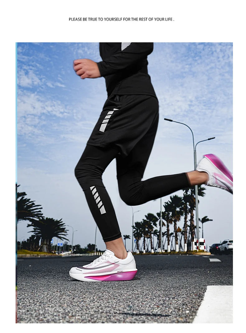 Men Running Shoes Marathon Breathable Outdoor Sports Shoes Lightweight Sneakers Comfortable Athletic Training Footwear Size47