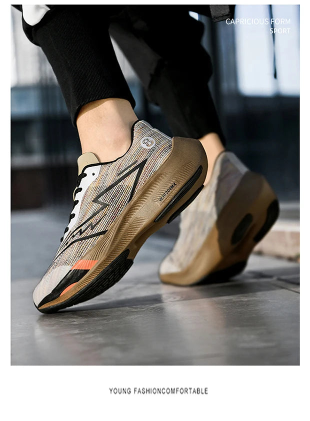 2023 New Full Palm Carbon Plate Running Shoes for Men and Women's Marathon Racing Shock Absorbing Sports Shoes Training Shoes