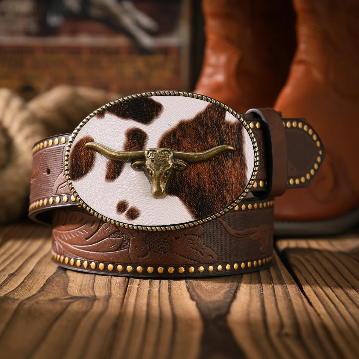 A casual and retro belt, a waist accessory for Western-style clothing, metal buckle, PU belt, suitable for both men and women