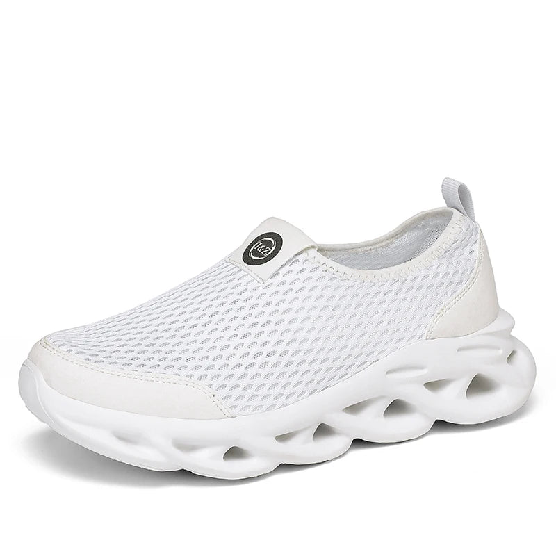 Men Casual Sport Shoes Breathable Lightweight Sneakers Outdoor Mesh Black Running Shoes Athletic Jogging Tenis Walking Shoes