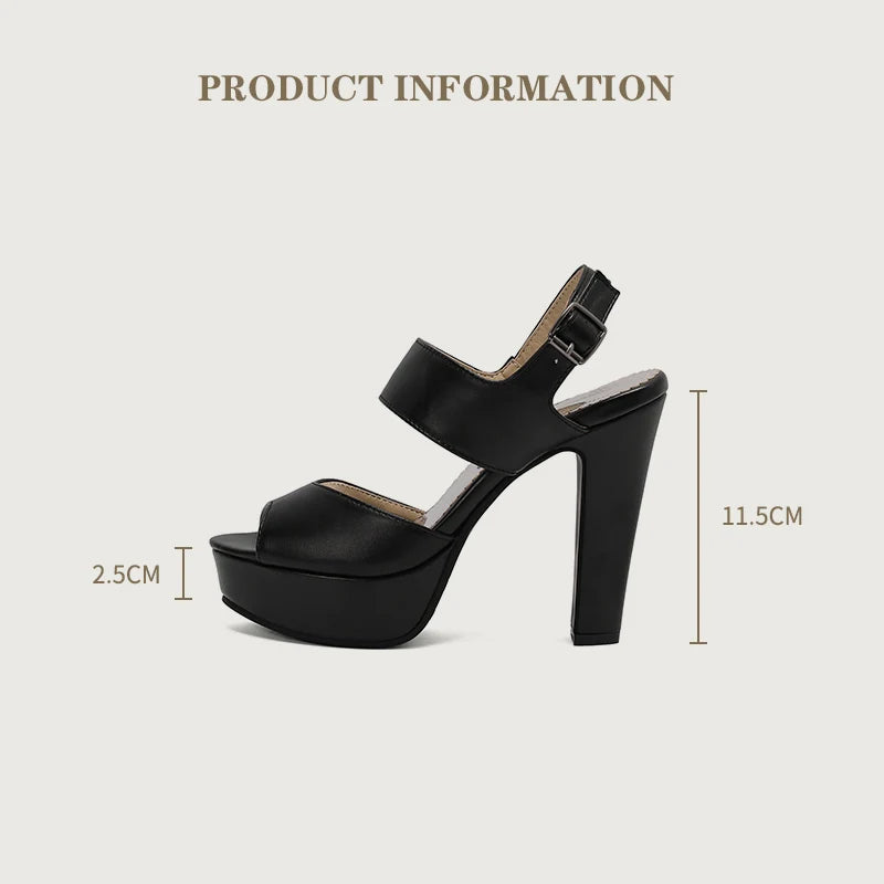 Sexy Platform Women’s Sandals – Summer White & Red High Heels – Sizes 32–50