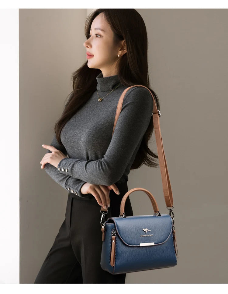 High Quality Pu Leather Casual Crossbody Shoulder Bags for Women 2023 New Luxury Purses and Handbags Women Bags Designer Totes
