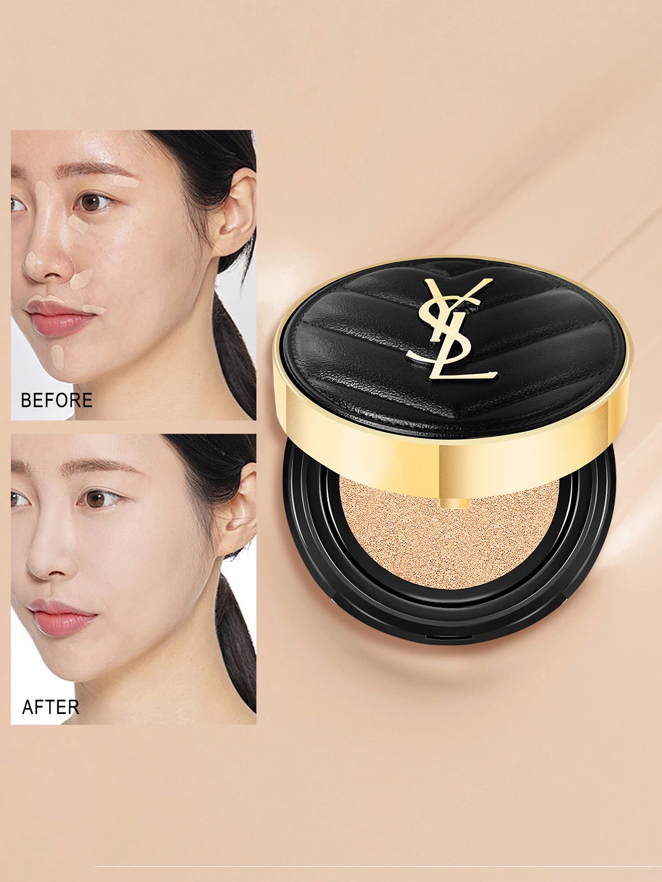 Yves Saint Laurent Le Cushion Encre De Peau-Luminous Matte Cushion Foundation SPF 33/ PA++ All Day Flawless Coverage Shine-Free