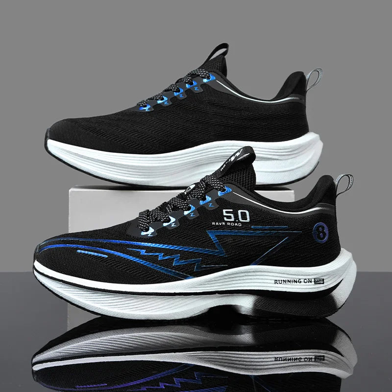 New Men's Sneakers Racing Carbon Plate Sports Running Shoes Light Anti-Slip Professional Track Field Training Shoes Tennis Shoes
