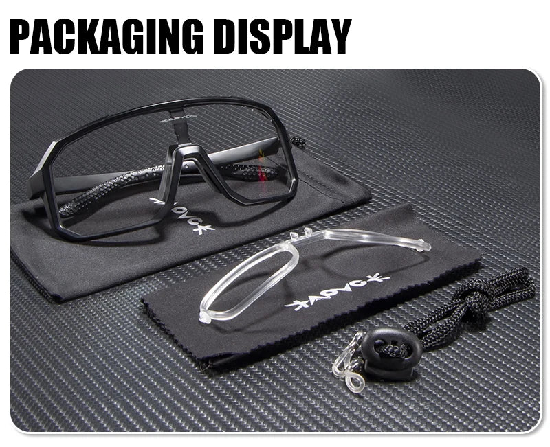 Kapvoe New Anti-fog Photochromic Sunglasses Men Outdoor Anti-fog Cycling Glasses Bicycle Women Bike MTB UV400 Sports Eyewear