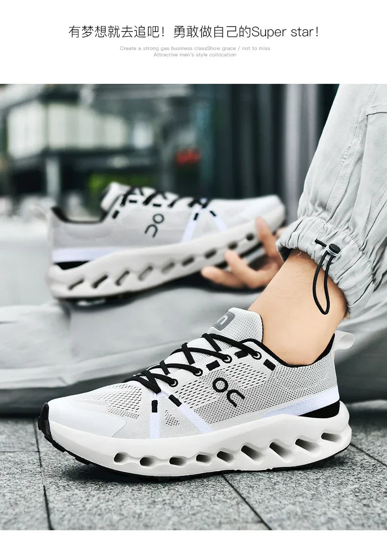 Trainers Tennis Sneakers Sneakersy Gym Athletic on Trend Casual Sport Cloud Marathon Jogging Comfortabl White Running Shoes Men