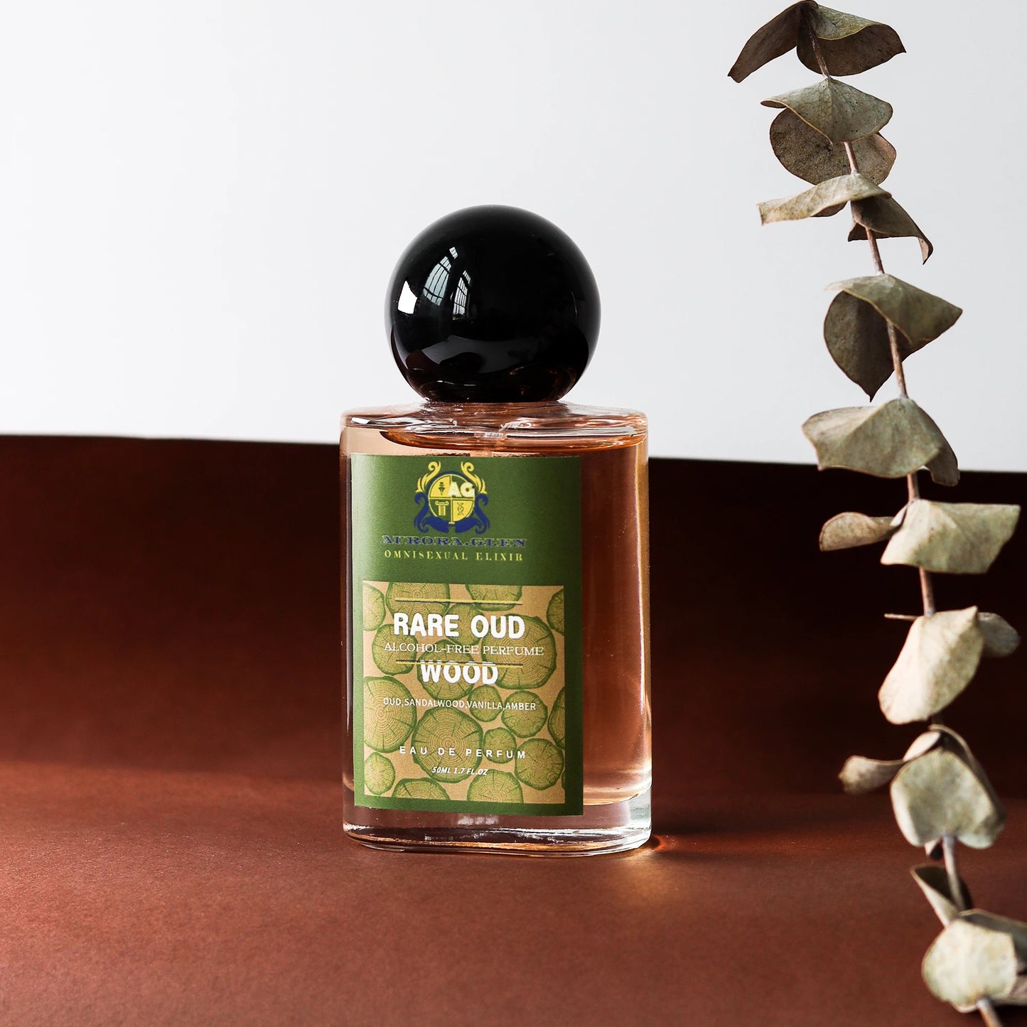 Perfume Rare Oud Eau de Parfum Luxury Woody Alcohol-Free Perfume with Sandalwood Fragrance for Men Women Tonka Bean Amber Scent