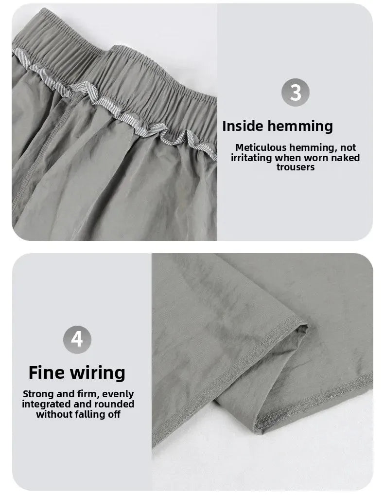 Ice Silk Wide Leg Pants Women's Summer Thin Drape Casual Japanese Lazy Style Long Straight Sumi Pants