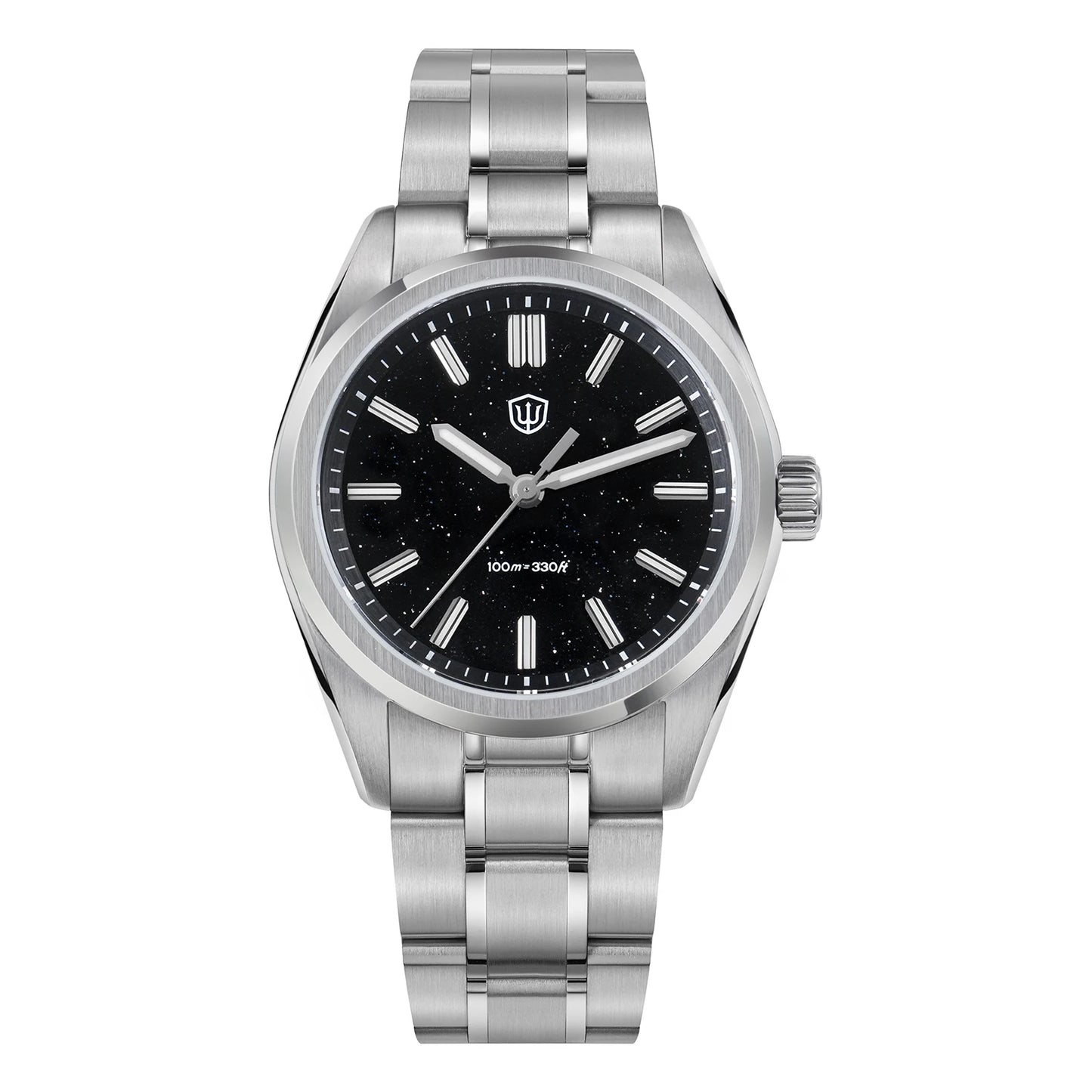 Watchdives WD0003B Original Design Aventurine Dial Men Watch VH31 Sweep Seconds Quartz Movement 36mm Watches Luminous Waterproof
