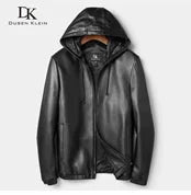 Brand leather jackets formen Genuine Sheepskin coats Crocodile pattern Dusen Klein Fashion leather men coat and jacket J1718