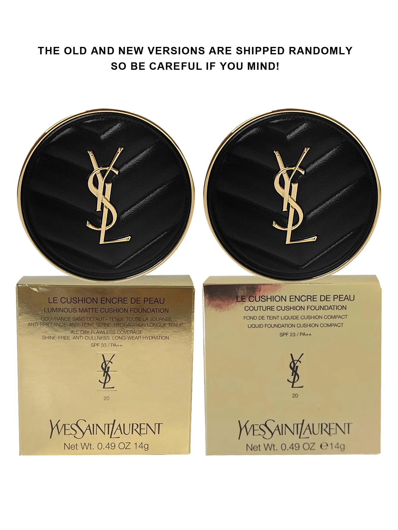 Yves Saint Laurent Le Cushion Encre De Peau-Luminous Matte Cushion Foundation SPF 33/ PA++ All Day Flawless Coverage Shine-Free