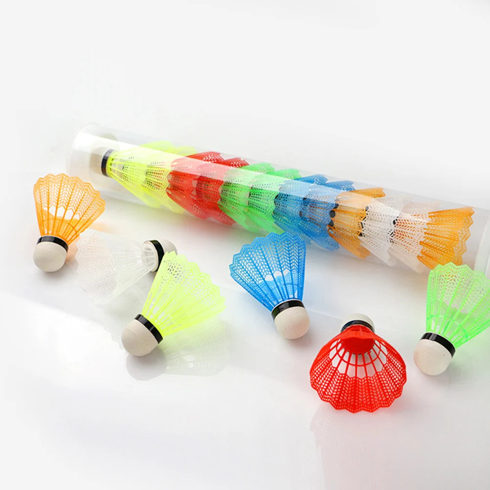 12pcs Plastic Badminton Shuttlecock Lightweight Badminton for Hitting Practice Portable Badminton for Practice Outdoor Supplies