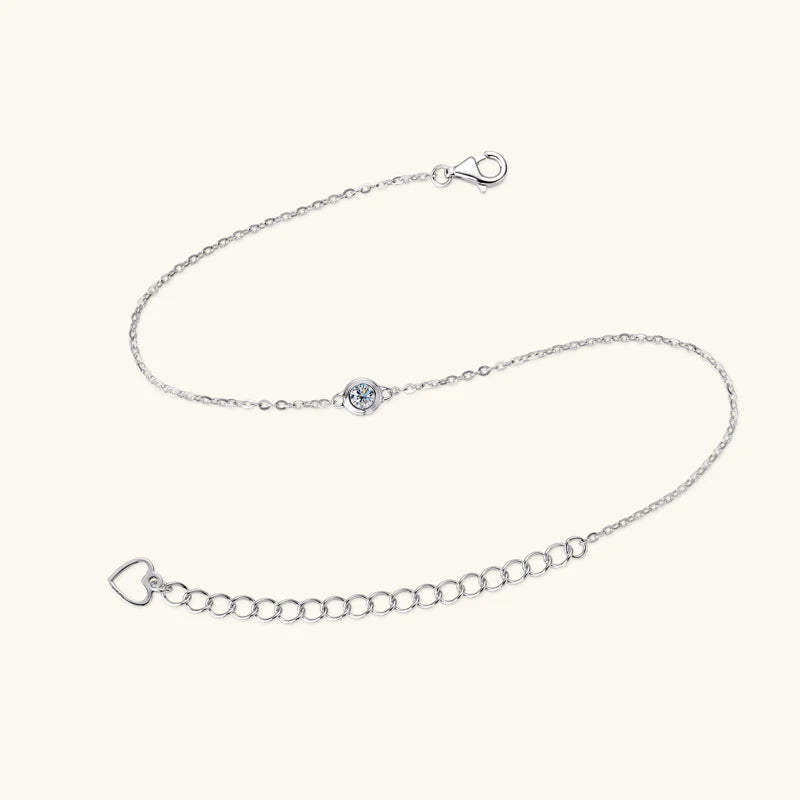 RAPRGOLD Moissanite Necklace Earrings Bracelet Ring Fine Jewelry Set for Women S925 Sterling Silver Round Pendant Chains Gifts