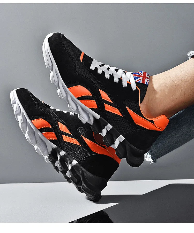 2025 new men's and women's running shoes breathable casual sneakers anti-slip vibration comfortable walking shoes 36-48