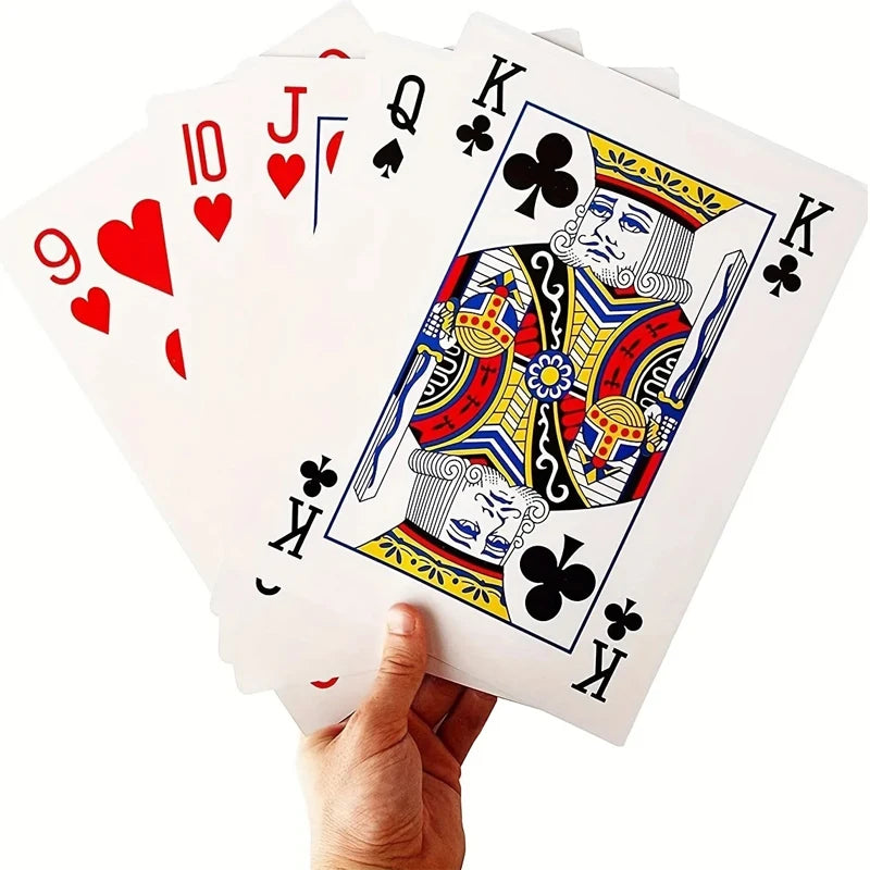 Giant Oversized Playing Cards Jumbo Fun Games Carnival Birthday Wedding Party Favors Juegos De Mesa Divertidos