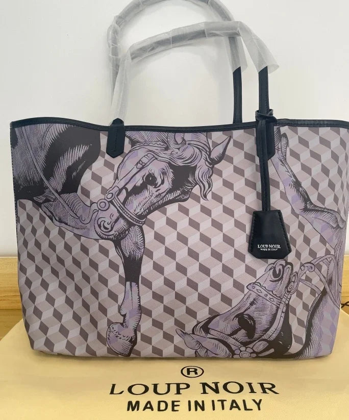LOUP NOIR New Tote Bag for Women Famous Brands Bag Large Capacity Shoulder Women Bags LOUP NOIR Bag High Quality Casual Totes